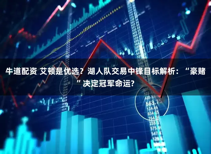 牛道配资 艾顿是优选？湖人队交易中锋目标解析：“豪赌”决定冠军命运?