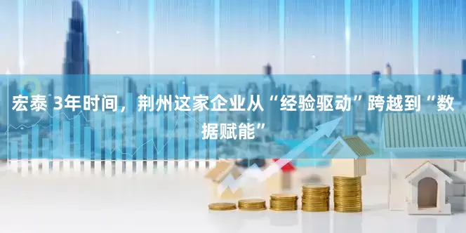 宏泰 3年时间，荆州这家企业从“经验驱动”跨越到“数据赋能”